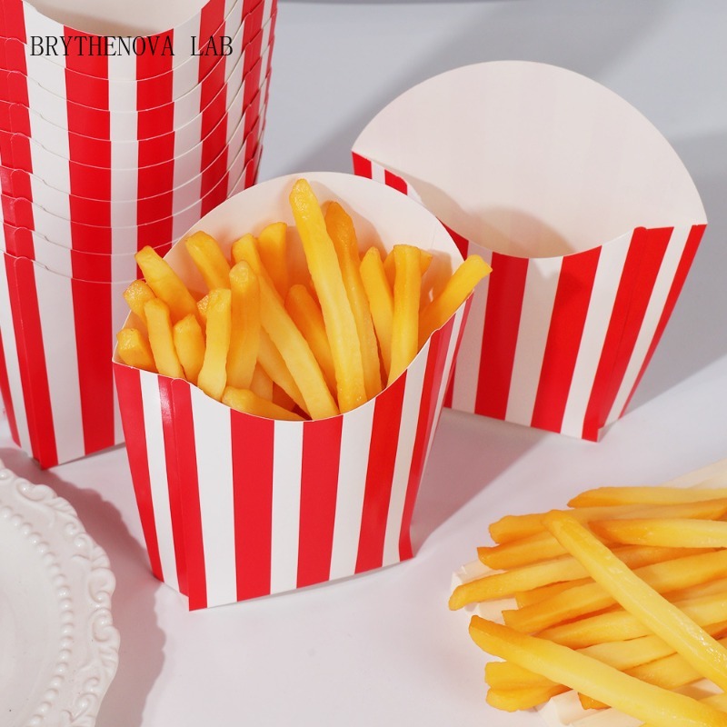 Home Cinema Events - 50 Pezzi Scatole Monouso a Righe