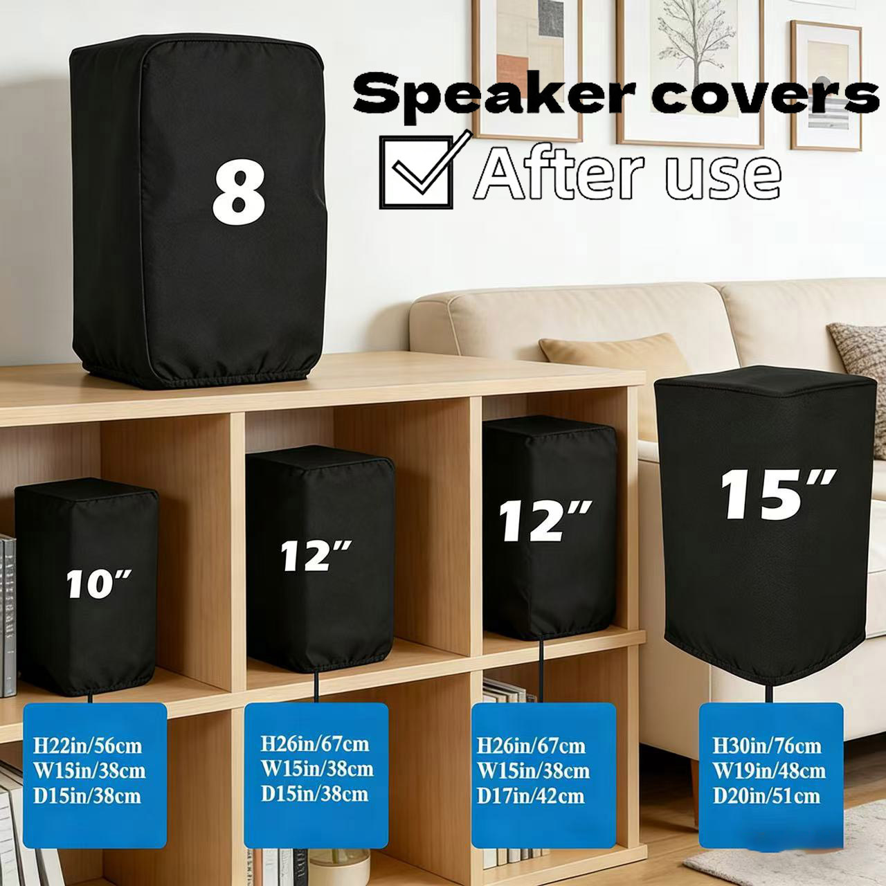 Home Cinema Accessories - Coperture per Altoparlanti in Tessuto Oxford
