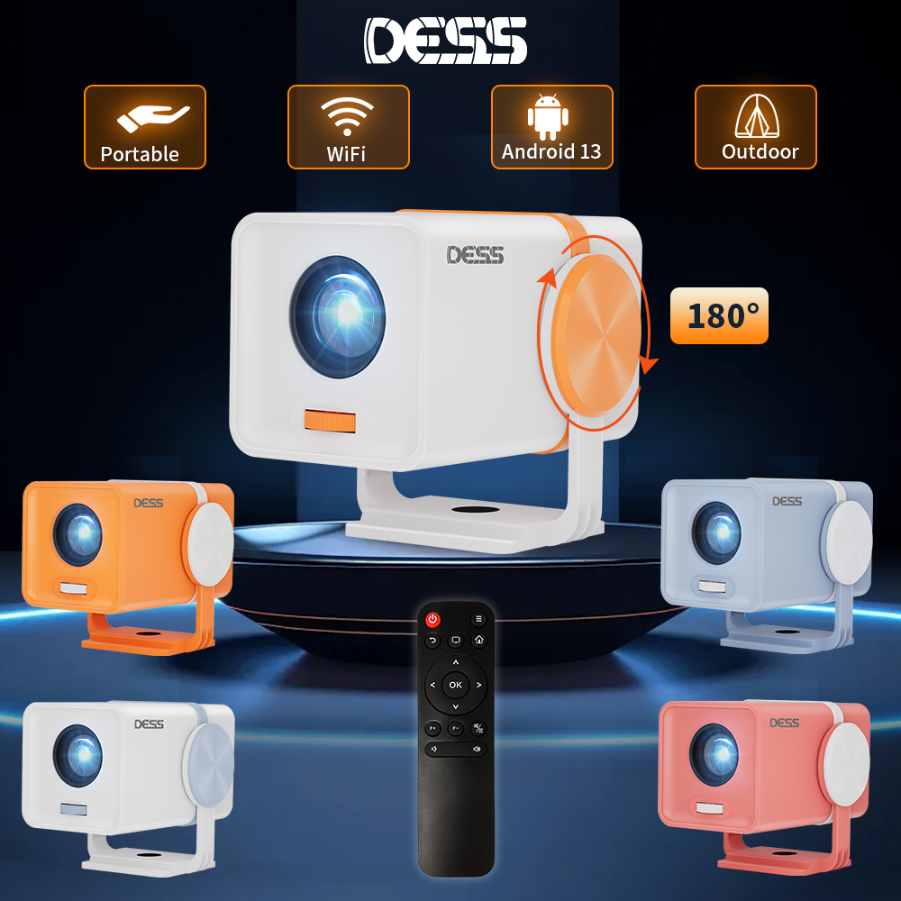 Home Cinema Focal - Proiettore DESS Android 13 con Wi-Fi