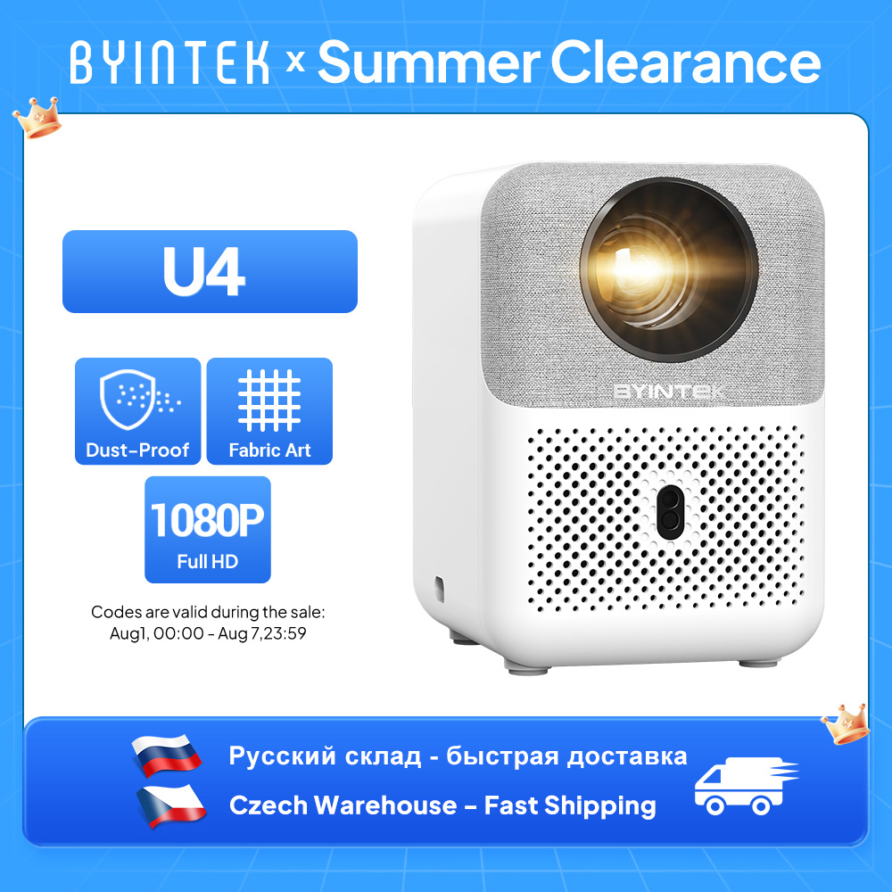 Home Cinema Focal - Proiettore Mini BYINTEK Full HD U4