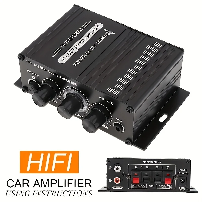 Home Cinema Accessories - AK-270 Mini Amplificatore di Potenza 400W