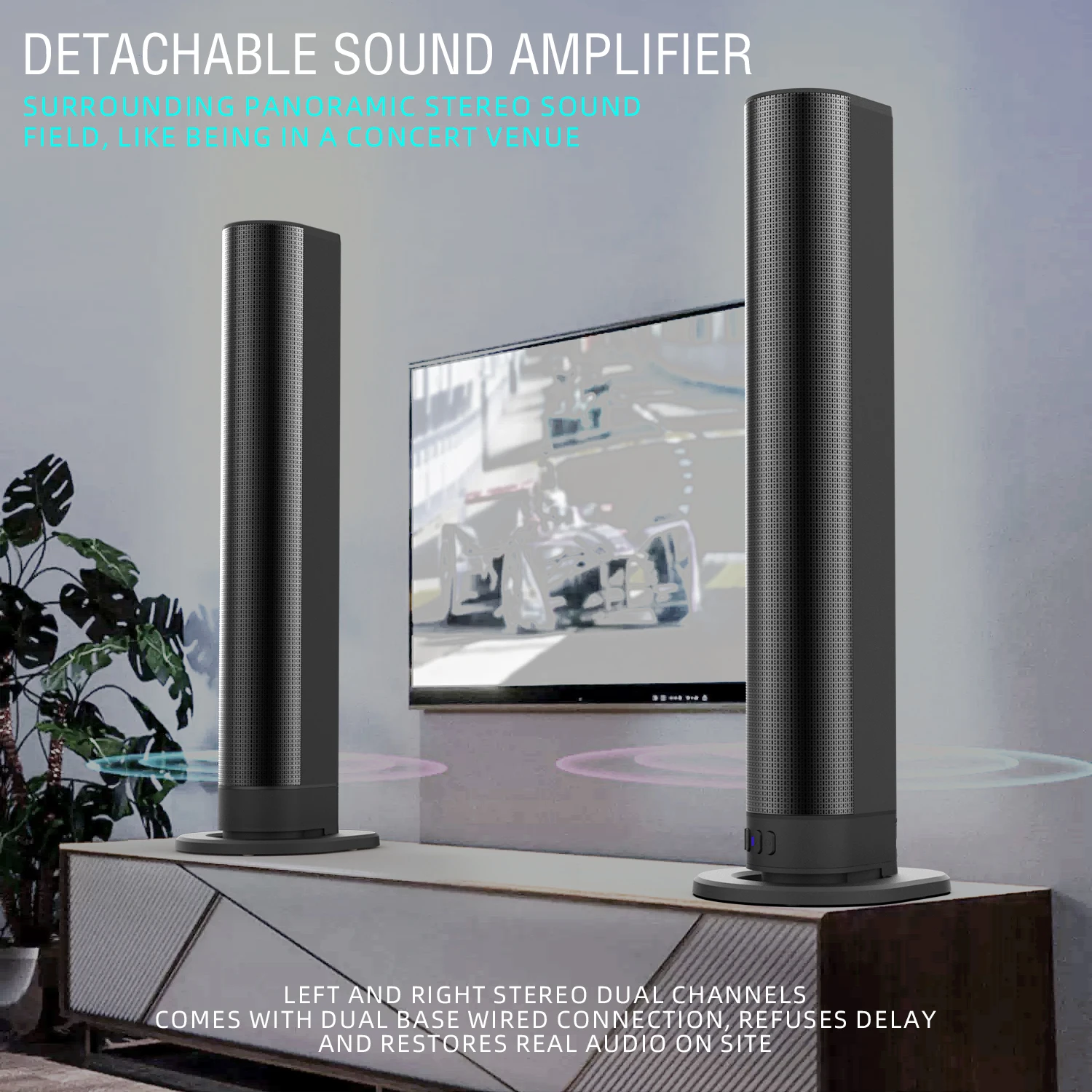 Home Cinema Focal - Soundbar FM TV Altoparlanti Bluetooth Connessioni
