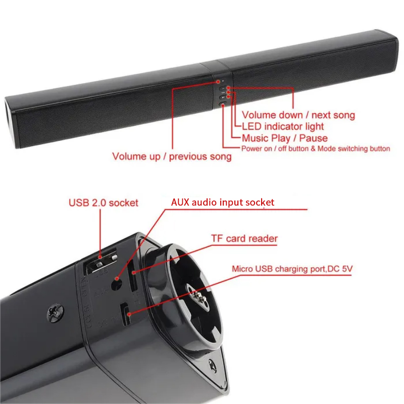 Potente soundbar Sound Radio B - Home Cinema Speaker System recensione e prezzo