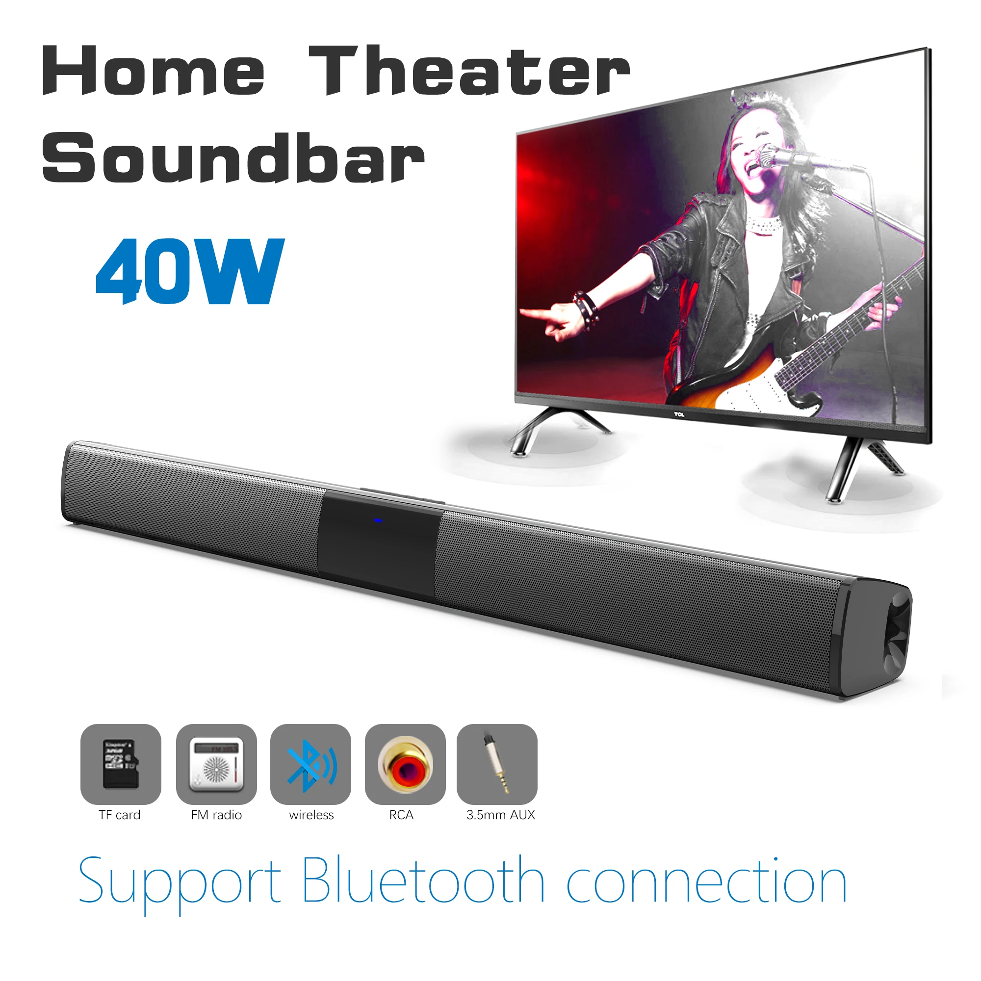 Soundbar ad alta potenza da 40 - Home Cinema Speaker System recensione e prezzo