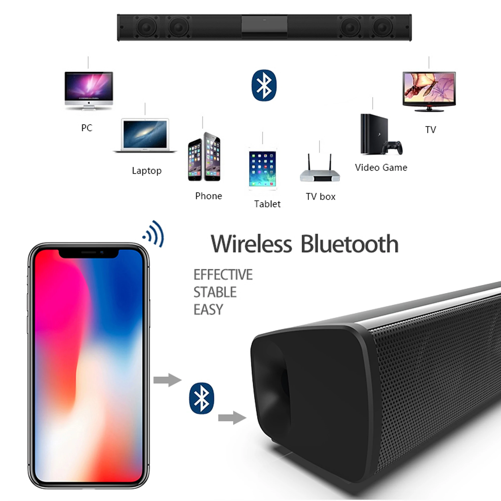Soundbar ad alta potenza da 40 - Home Cinema Speaker System recensione e prezzo