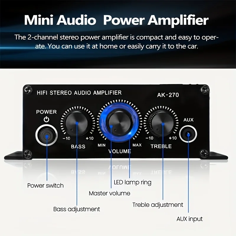 AK-270 Mini Amplificatore di P - Home Cinema Accessories recensione e prezzo